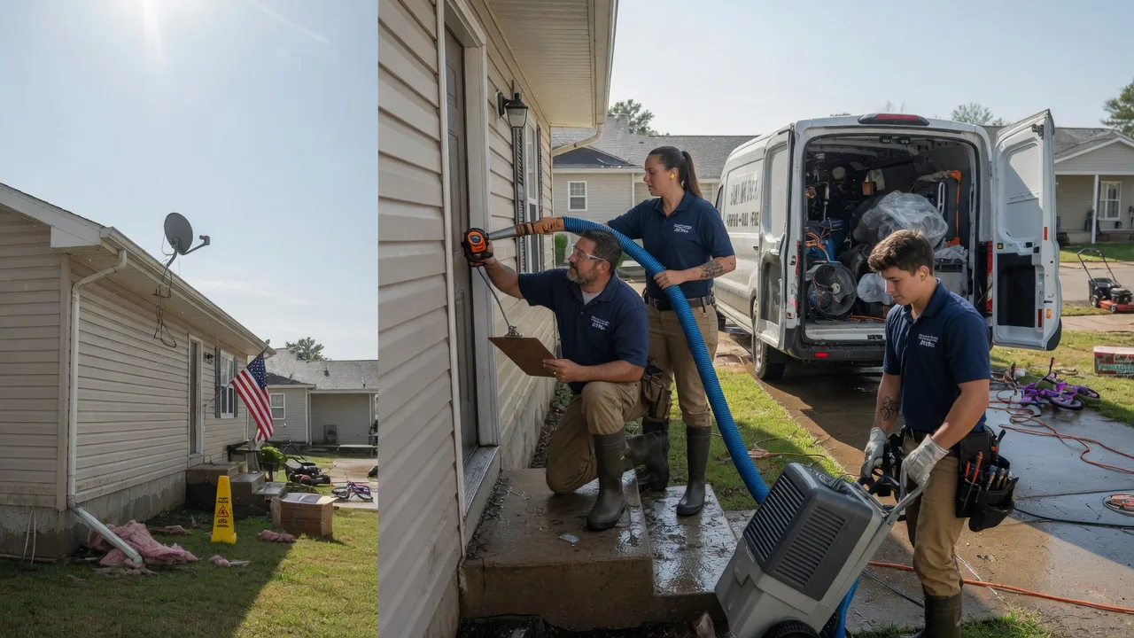 Ceiling Water Damage Restoration in Hoyleton, IL near me